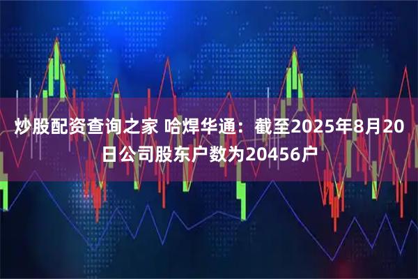 炒股配资查询之家 哈焊华通：截至2025年8月20日公司股东户数为20456户