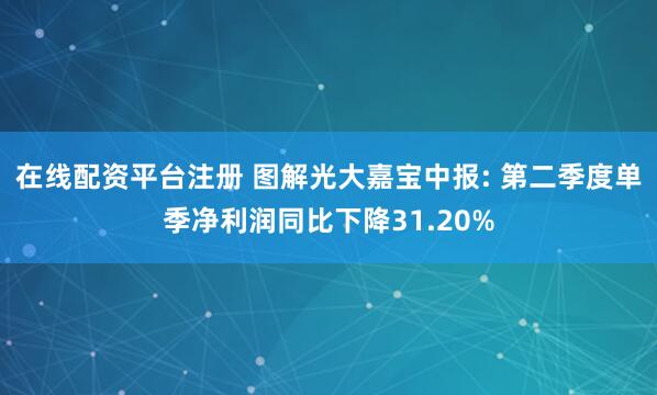 在线配资平台注册 图解光大嘉宝中报: 第二季度单季净利润同比下降31.20%